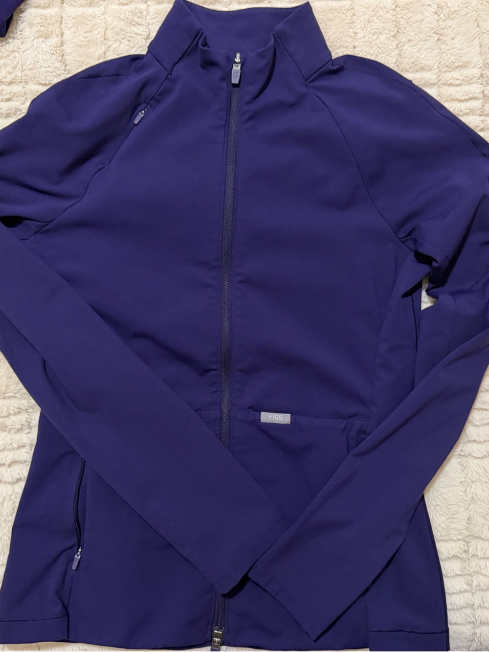 Figs Deep Purple Full-Zip Performance Jacket